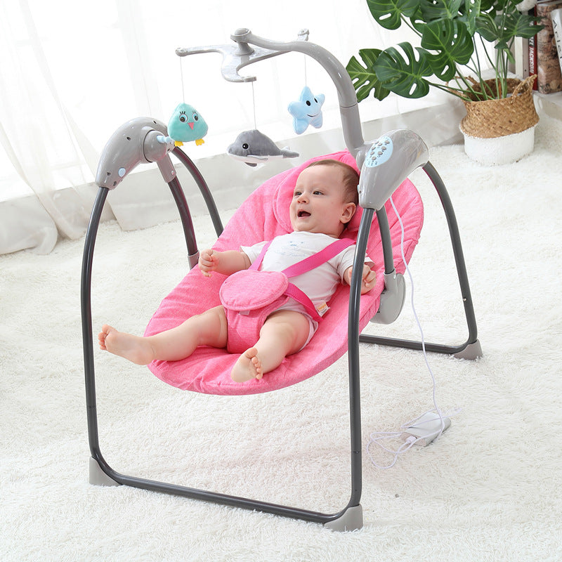 Baby Electric Swing With Bluetooth Remote Control